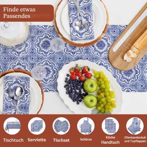 Maison d'Hermine Tischläufer 100 % Baumwolle Einlagig (50 cm x 150 cm) – Ansicht 4