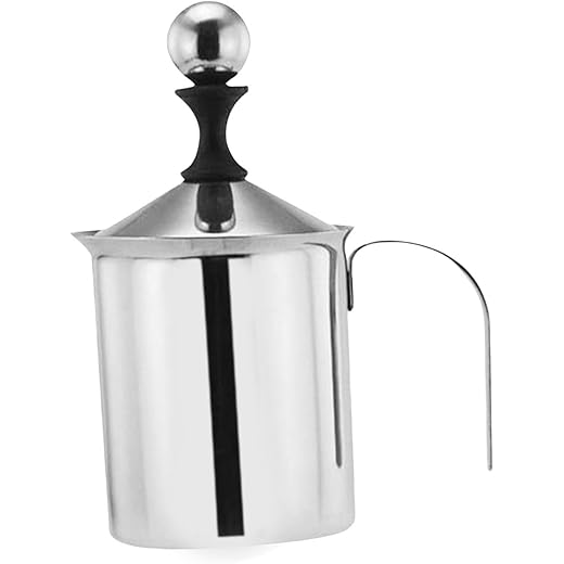 MERISHOPP400Ml Milk Frother Coffee Milk Frothing Pitcher St