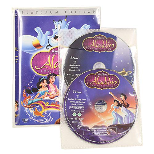 100 Clear CPP Movie Plastic Sleeves + 2 Disc Non-Woven Sleeves by StarTechDeals (Limited Edition) by StarTechDeals - Image 2