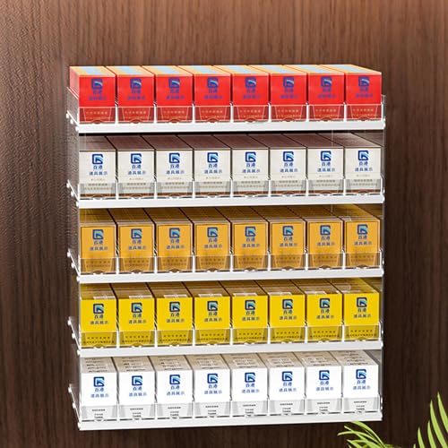 Présentoir à cigarettes mural et support de comptoir transparent pour commerce de détail