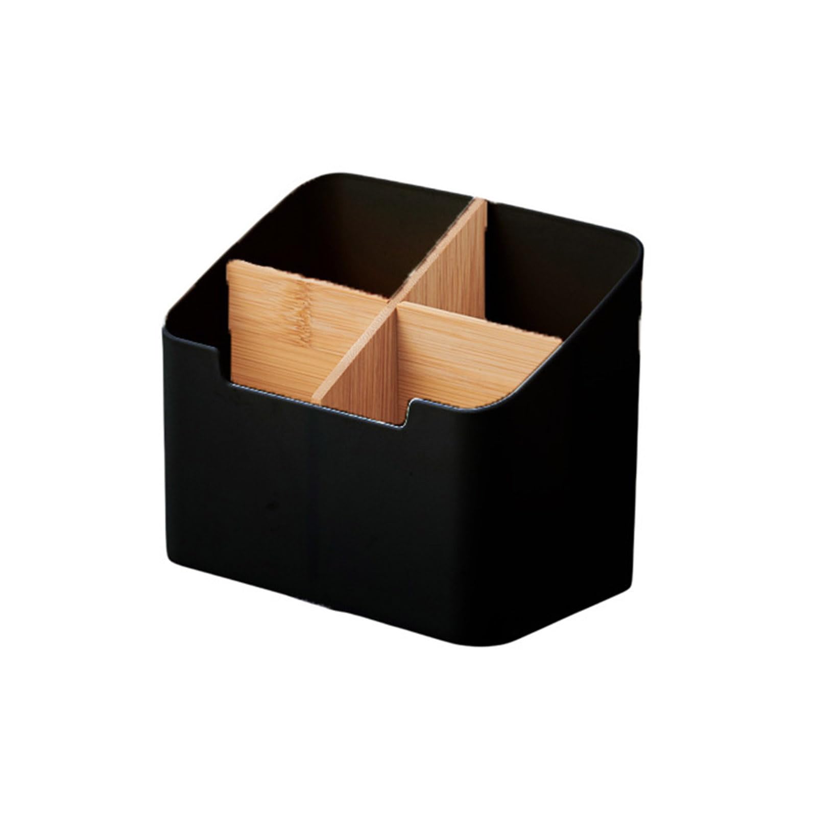 Woedpez Multifunctional Design Desktop Organizers Box with Divided Compartments for Home School Sturdy Storage Desk Accessories Holder