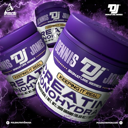 Image of Dennis James Signature Series Creatine Monohydrate | 100 Servings, 300g | Premium Muscle Power & Endurance Supplement
