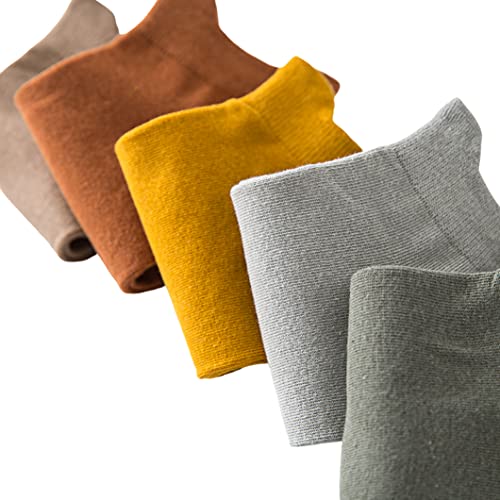 Baocaicai 9 Pairs Of Bare Foot Men's Socks, Men's Pure Cotton Socks, Breathable And Sweat Absorbing, Anti-Slip Design (Ear Lifting Socks) #TOP3