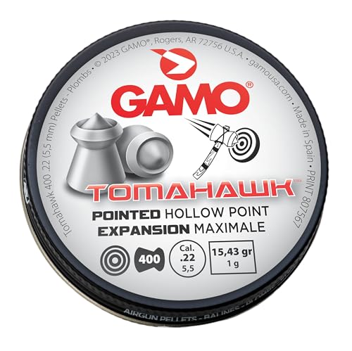 Gamo Tomahawk Pointed Hollow Point .22 Cal. Pellet Air Rifle Ammunition