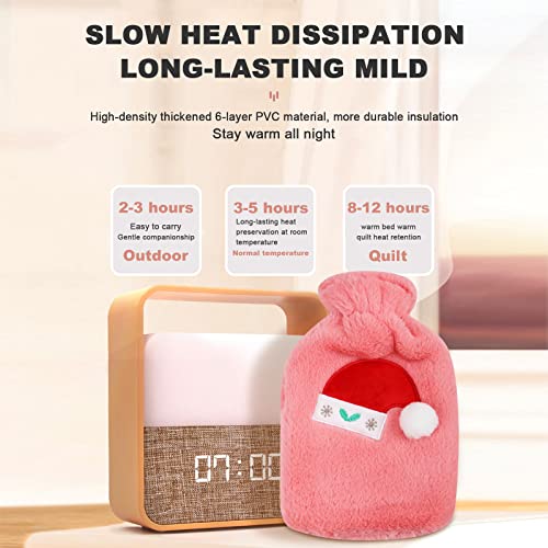 2Pcs Borsa Acqua Calda Peluche,Liwein Borsa Acqua