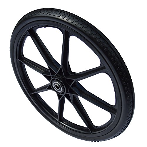 20 x 2.125 Flat Free Wheel for Rubbermaid Cart (2-PACK)