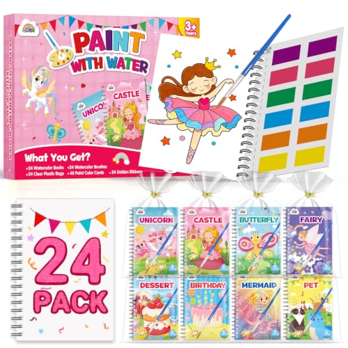 Image of ZMLM 24 Pack Coloring Books - Birthday Party Favors for Kids 4-8 Craft Gift