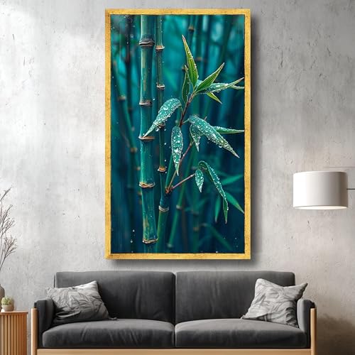 Toile botanique zen pour salon moderne et décor de forêt