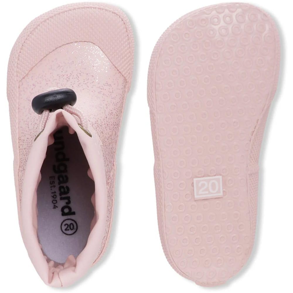 Bundgaard Flexible, leichte Barfuß- Gummistiefel Kurzschaft + Winterfutter MALIK in Old Rose Sparkle