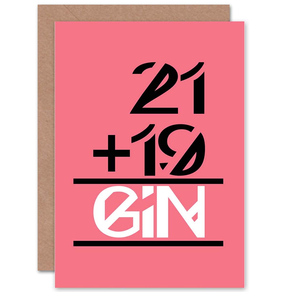 Artery8 Greeting Card - 40th Birthday - Pink