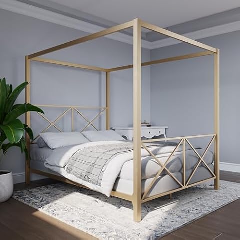 DHP Rosedale Metal Canopy Bed Frame Cover