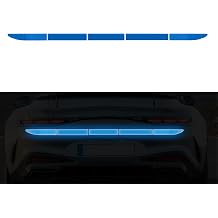 5 Pcs Auto Strong Reflective Stickers, Waterproof Rear Bumper Guard Protector, Car Accessories, for Most Vehicles Blue