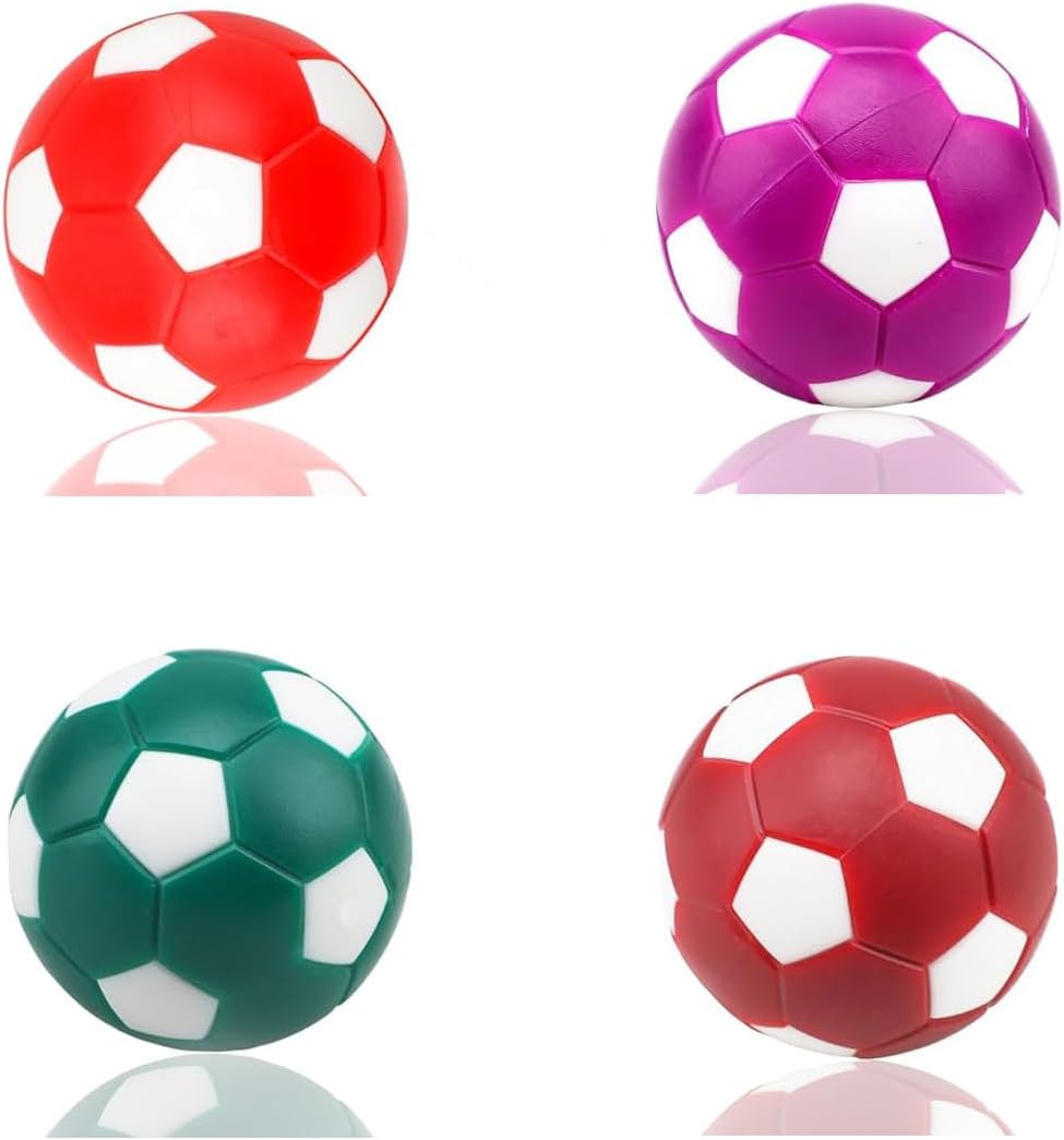 4pcs Foosball Table Balls, 36mm Table Soccer Balls for Foosball Tabletop Game Foosball Accessory Replacements (Mixed Colors 2)