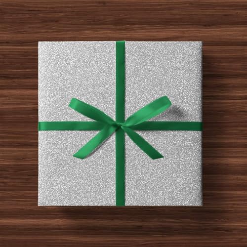 LACHEERY Klebefolie Silber Glitzer Tapete Selbstklebend Möbel Dekofolie 40cm x 200cm Möbelfolie Selbstklebend Silber Folie Möbel Vinyl DIY… – Ansicht 3