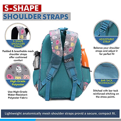 Chris & Kate Boys And Girls Multi-Print School Backpack - Handy For School, College, Everyday Use - Includes Free Stationery Pouch And Rain/Dust Cover, 32 liter - Image 4