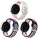 NAHAI 3 Pack Compatible with Samsung Galaxy Watch Active 2 Bands 40mm 44mm/ Active/Galaxy Watch 3 Band 41mm/Watch 4, Galaxy Watch 42mm Band, Soft Silicone Replacement Wristband for Women Men, Large