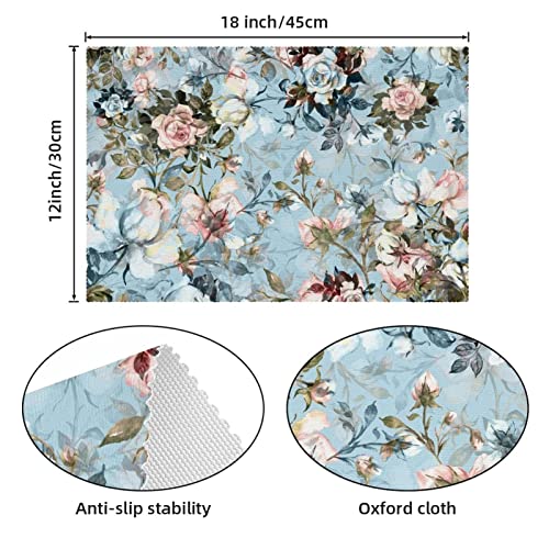 Set de table vintage rose de haute qualité résistant à la chaleur x6 - 5