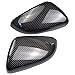 Hacreyatu Rearview Mirror Cover Left Right Side Mirror Covers Caps Compatible with VW Golf 6 GTI MK6 2009-2014 Door Wing Mirrors case tools Trim Holder(Carbon Fiber)