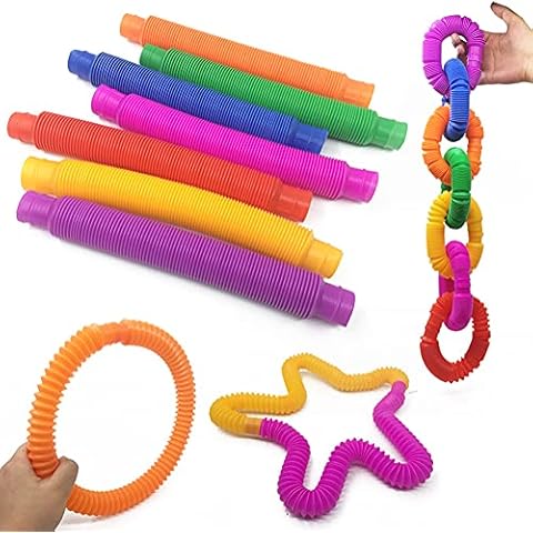 BIGJIYU Pop Tubes Fidget Toy,Stretch Tubes Sensory Toys for Autism 3 Year Olds and Above Cover