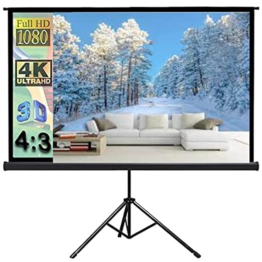 Vilro Cineview Series Tripod Type Projector Screen, Supports UHD, 3D and 4K Ready Technology-(6ftx4ft, 4:3 Aspect Ratio) A++1 (B0B36CW9D5) Amazon Price History, Amazon Price Tracker