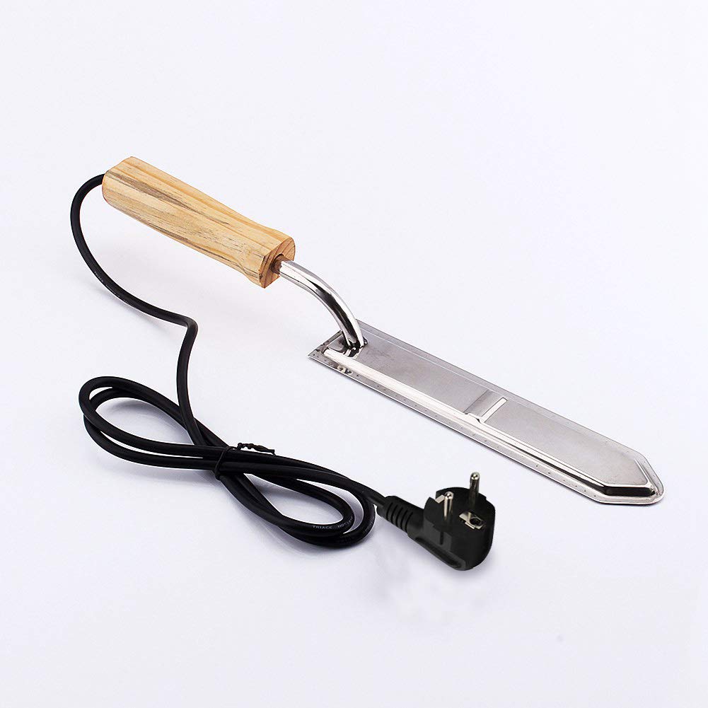 220 V Estocador, Extractor de raspado Miel eléctrico 220 V 44,5 cm de miel con termostato desoperculante la apicultura Cuchillo caliente Uncapping ser llamado Cuchillos Apicultores Herramientas Abejas