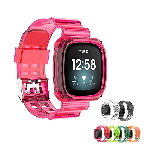 Fitbit versa3/sense oh xgNAoh ̌^ oh NAP[X XINDONA TPU VR _炩 X|[c ϏՌ h \ Fitbit sense/versa 3 Ή uoh (