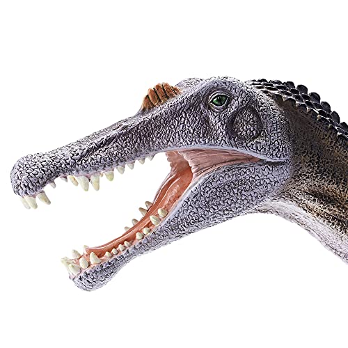 Recur 25" Jurassic Dinosaur Spinosaurus Figure Toys For Kids Safe Odorless Hand-Painted Figurines Realistic Design Figurine Ideal For Birthday Presents Toddlers Ages 3-12 #TOP3
