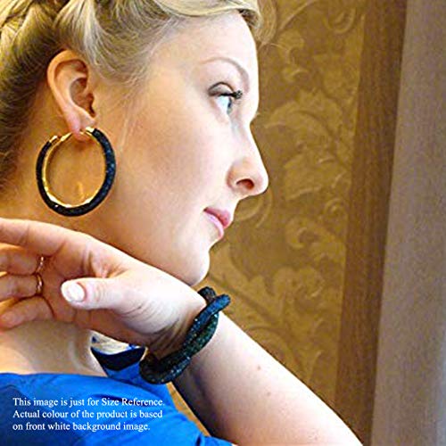 Exclusive Crystal-Filled Stylish Hoops Earrings