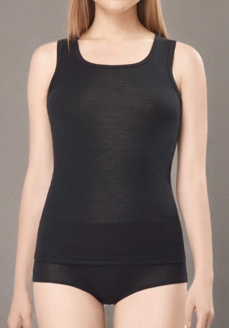 Utenos Camisa sin mangas de lana merino ultra suave para mujer fabricada en la UE