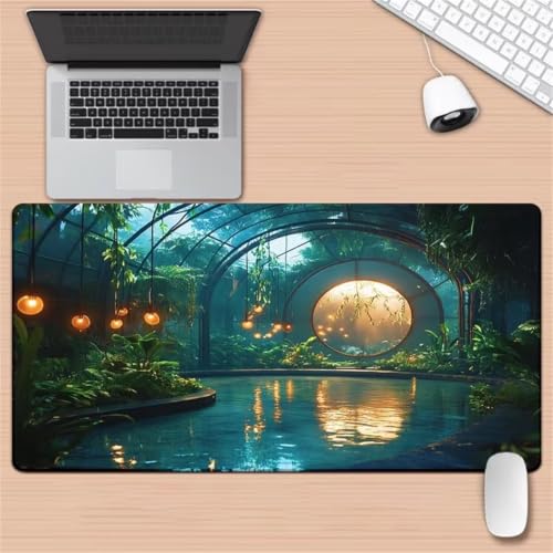 Tapis de souris gaming antidérapant pour protéger le bureau et stabiliser le clavier