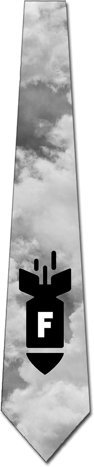 Three Rooker F-Bomb Ties Mens Vulgar Funny Necktie