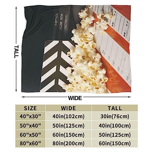 Couverture popcorn et cinéma idée cadeau originale pour cinéphiles