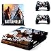 FENGLING Gioco Battlefield Ps4 Skin Sticker Decal per Playstation 4 Console e 2 Controller Skin Ps4 Sticker Vinile Accessori
