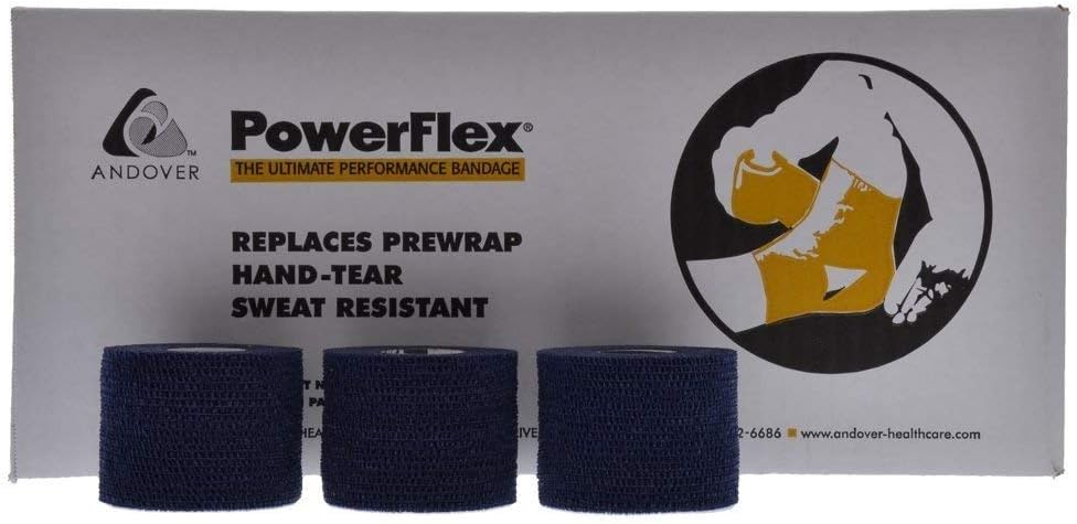 Powerflex 2" Stretch Athletic Tape - 24 Rolls, Navy