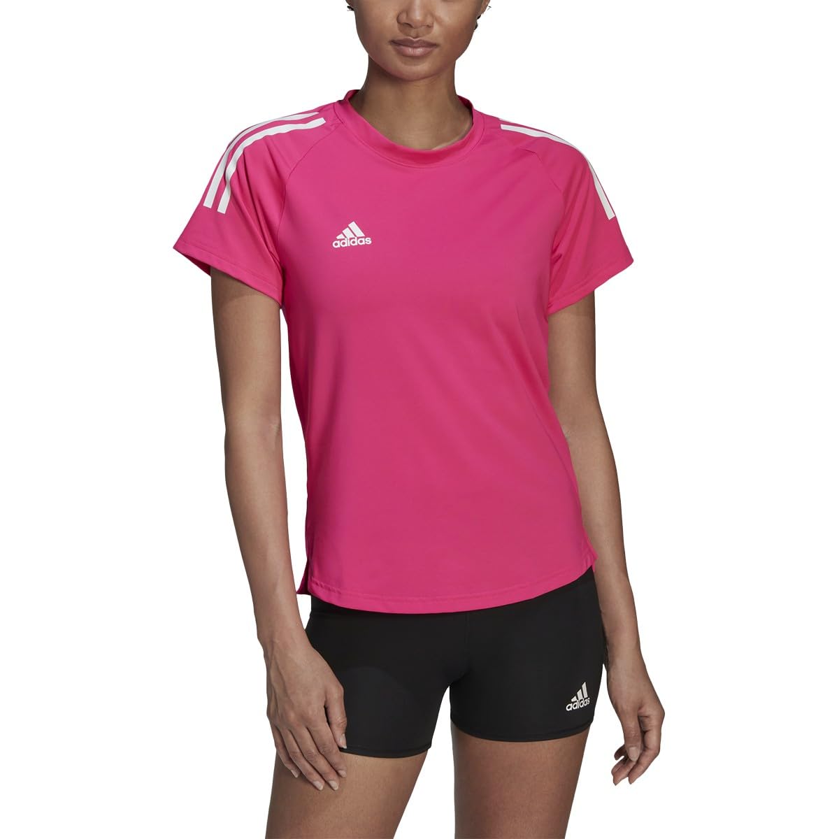 adidas Hi Low Jersey Short Sleeve Jersey (Manica Corta) Donna