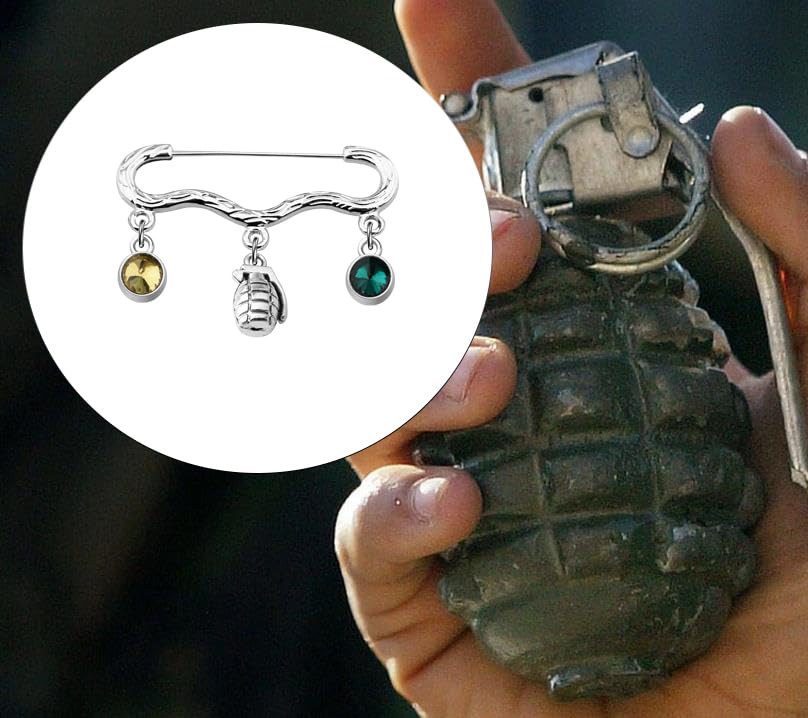 Image of Anime Manga Series Beads Bracelet Baku Grenades Charm Brooch Pin Anime Merchandise Gift for Fans