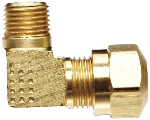 Image of EATON Weatherhead 1469X4 Air Brake Tubing, 90 Degree Elbow, Male Elbow to Male Pipe Thread, 1 /4 inch Tube OD, 1 /8 inch Male Pipe Thread