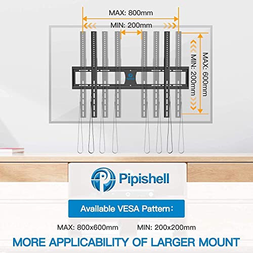 Pipishell Large Tilt Tv Wall Mount Kit For 37-75Inch Tvs, Max Vesa 600X400Mm Holds Up To 132Lbs, Pipishell Xl Fixed Tv Wall Mount For Most 42-90 Inch Tvs Up To Vesa 800X600Mm And 132Lbs #TOP7