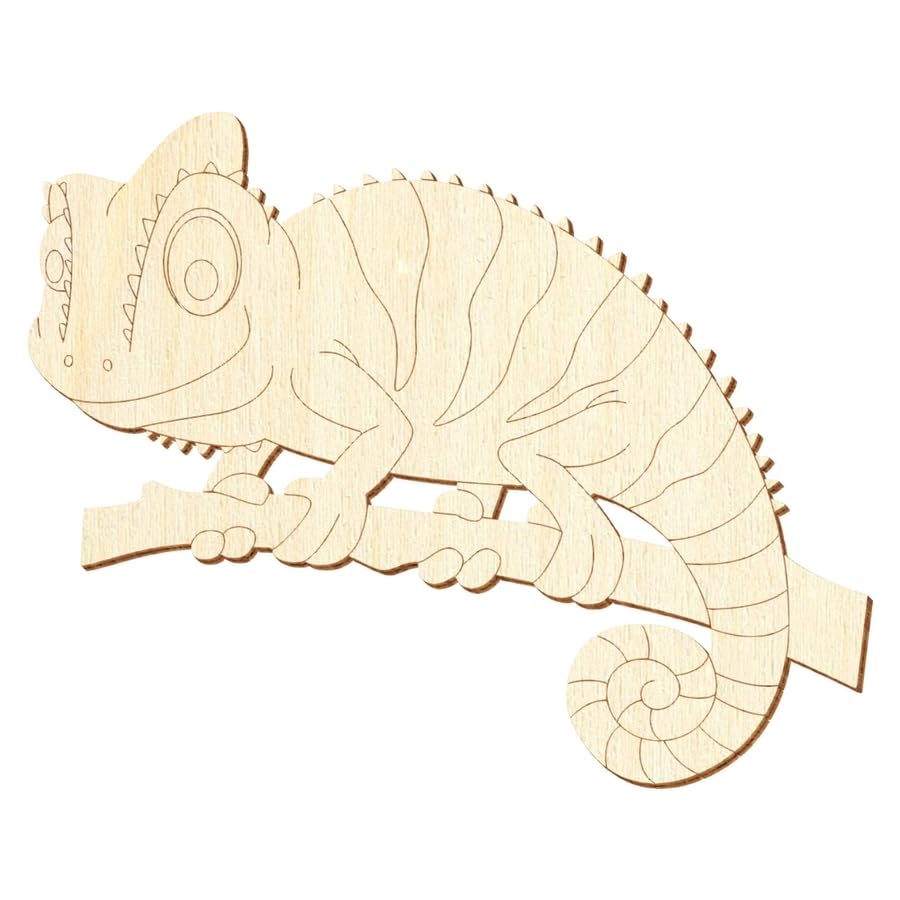 Modèle Animal Caméléon Lézard Vert Pour La Décoration Intérieure, Décoration Murale, Papercraft, Origami, Puzzles 3D Bricolage, Jouets