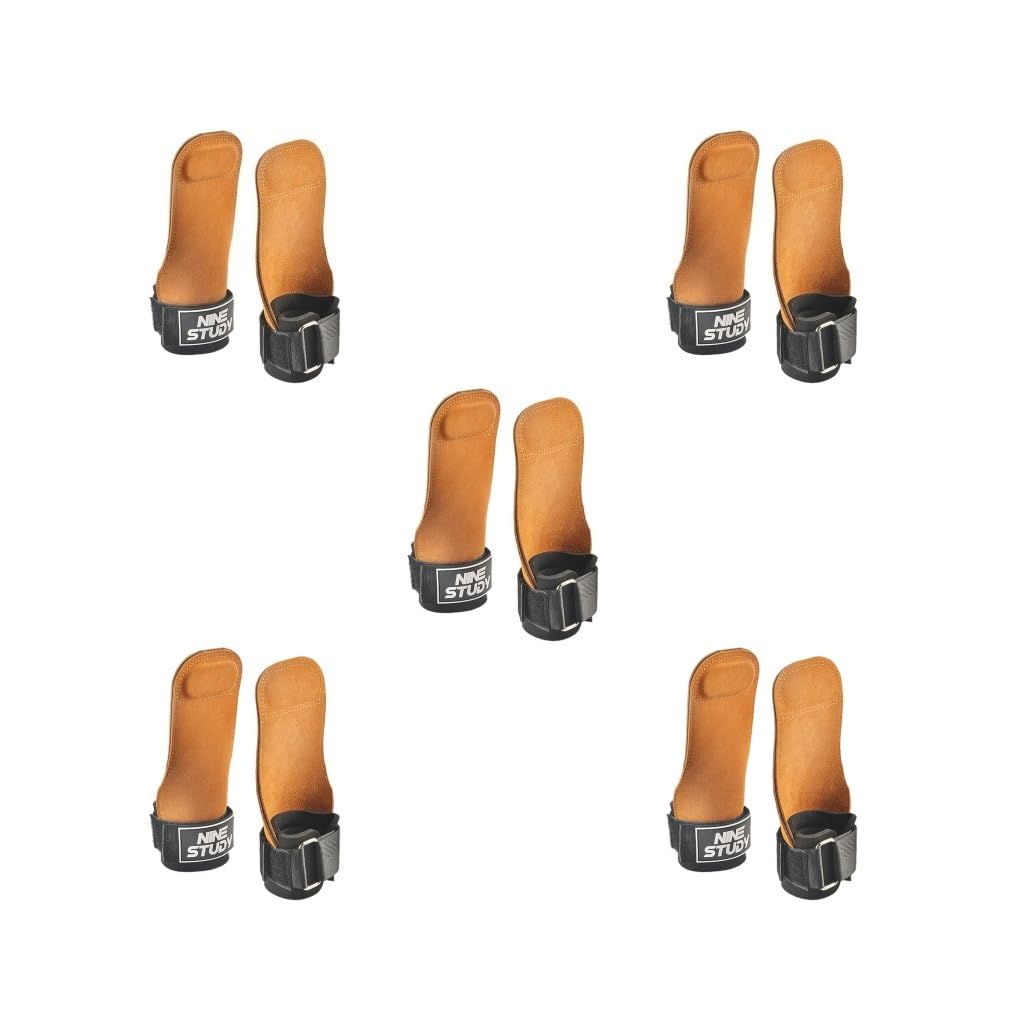 Gewichtheber-Handgelenkriemen für Kreuzheben, Fitness, Power-Training, 3 mm dick, Braun