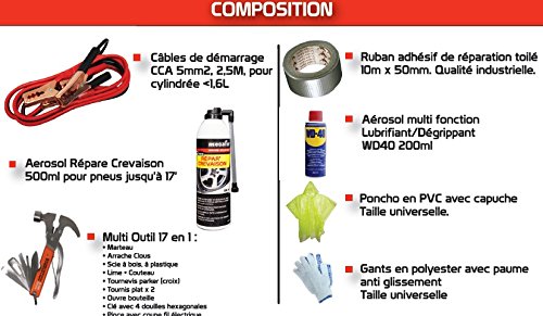 Câbles De Démarrage Mecafer 25 Mm² – Pour Voitures, Camionnettes (12V/24V, 350A, 3.5 M)