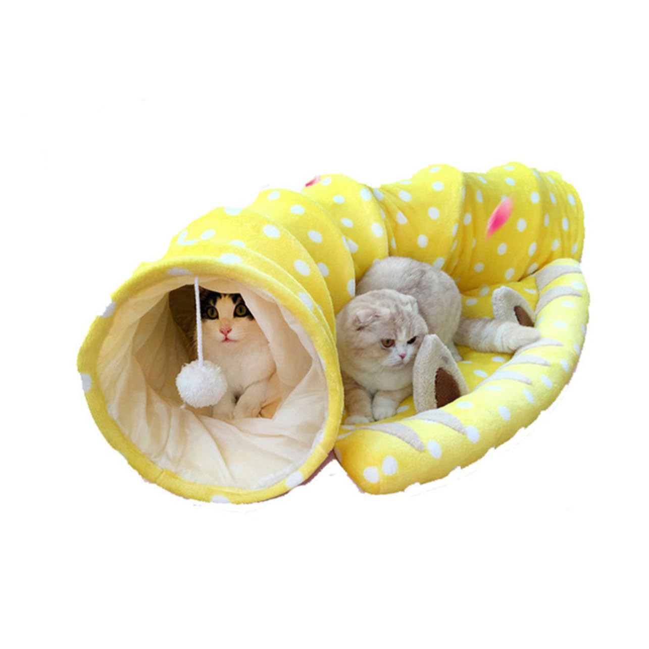 Beavorty Tube de Chat Chaton Tube Jouets pour Chats pour Lapins Jouets éducatifs Tunnel pour Chat Jouets d'éveil Tunnel de Chat Jouet Tunnel Chaton Pliable lit de Chat