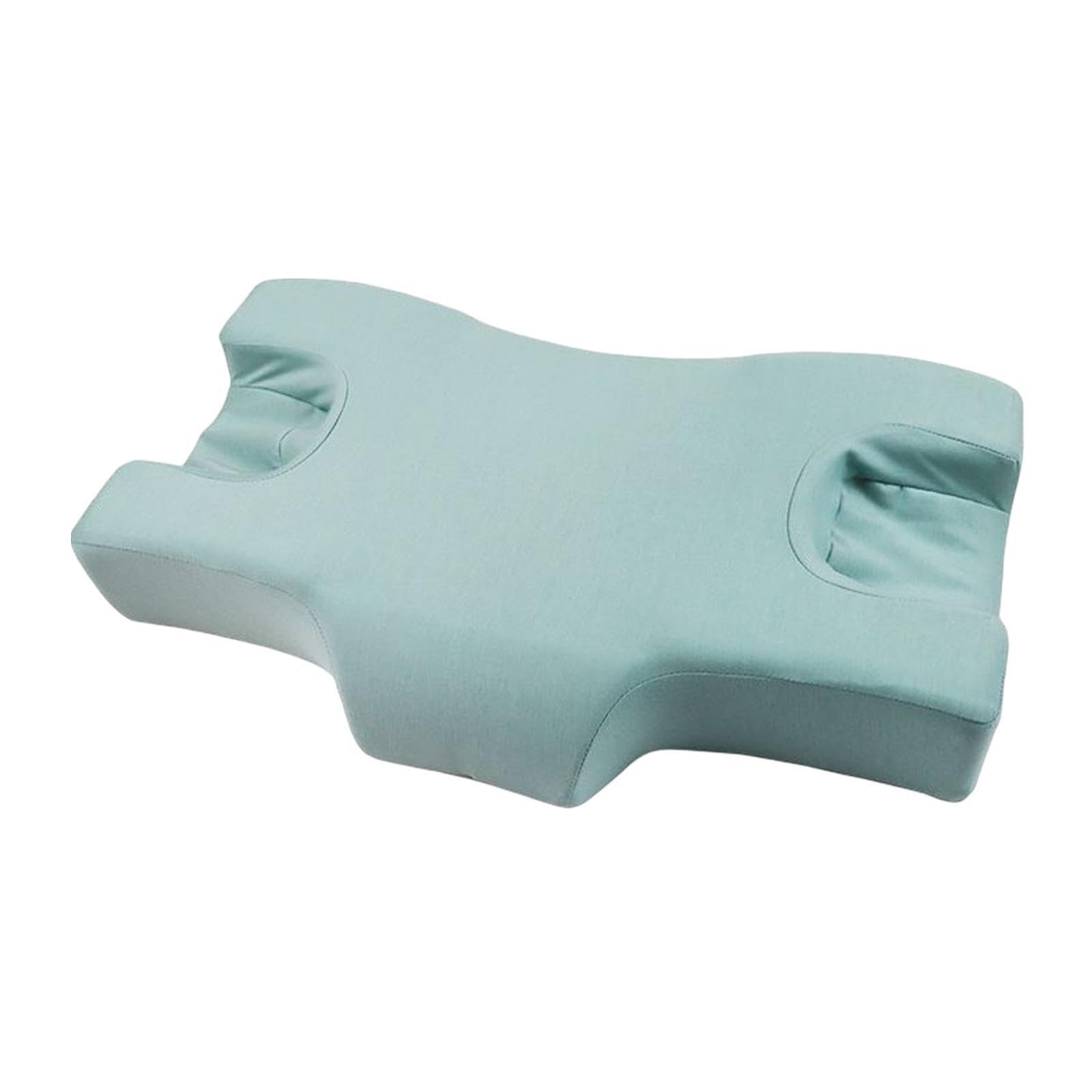 KTUXZCI Cervical Pillows Promote Ergonomic Sleeping Positions Enhancing Rest While Offering Necessary Neck Support Memory Foam Beauty Sleep Pillow Cervical, Green, 62x38x10cm