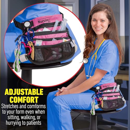 Image of Kangapak Nurse Fanny Pack Multi Compartment Waist Organizer Tool Bag for Students, Practitioners & Medical Professionals