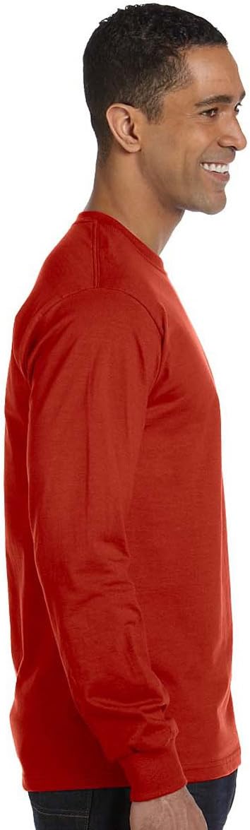 Hanes 5.2 oz. ComfortSoft Cotton Long-Sleeve T-Shirt (5286) - Image 4