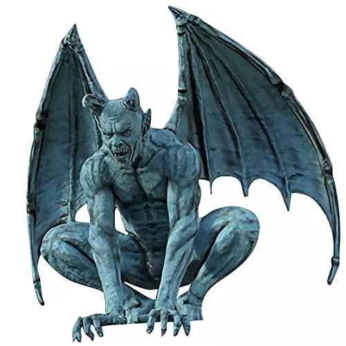 ★ Dimensioni: altezza 20 cm / 7,87 pollici, larghezza: 15 cm / 5,91 pollici, il gargoyle sospeso ha un design che resiste alla deformazione e non si sbiadisce, non sarà influenzato dalla luce solare a lungo termine.
