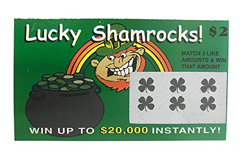 Fake Lottery Tickets-(Pack 10 Tickets)-Each Ticket Is A Fake Winner Of 20,000 Or More!!! Big Winners That Look Like Real Scratch Off Tickets #TOP4