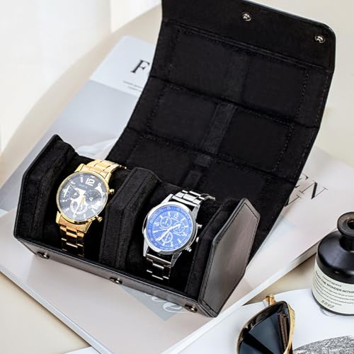 Étui de montre hexagonal en cuir pour éviter les rayures de boîtier