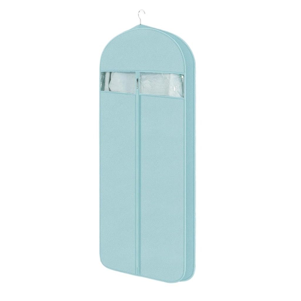 Coat Garment Bags Suit Cover 5 Pack 4.3" Gusseted Garment Bags For Hanging Clothes Travel With Clear Window Clothes Protectors(Blue,60 * 110cm)