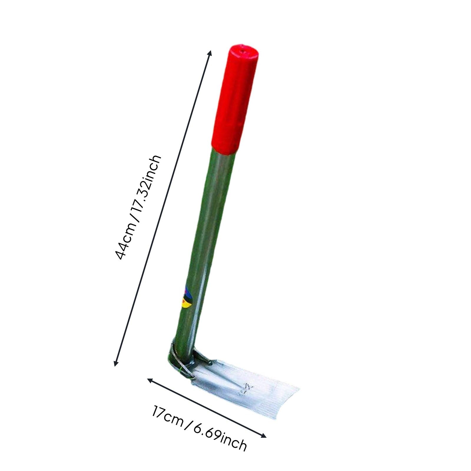 Binette pour Enfants Houe Sarcloir Cultivateur Binette Acier au Manganèse Tranchante Joint Renforcé Poignée Ergonomique Désherbage et Binage Terrasse , INOX 6CM